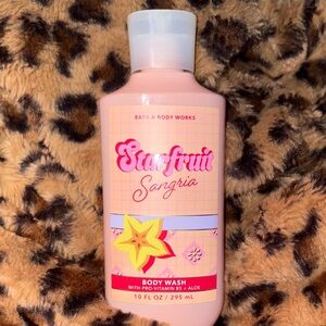 Bath & Body Works Starfruit Sangria Body Wash - Pink and Red